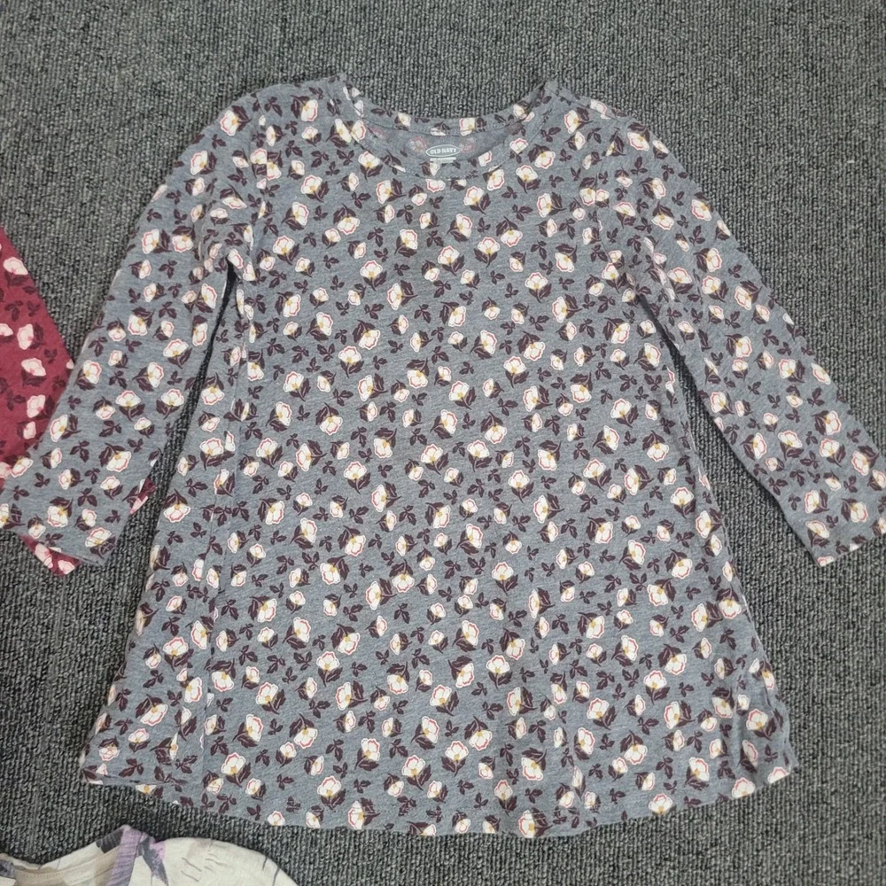 Old Navy babyGap 18-24M Dress Lot Toddler Girl Floral Bird Long Sleeve 3pc